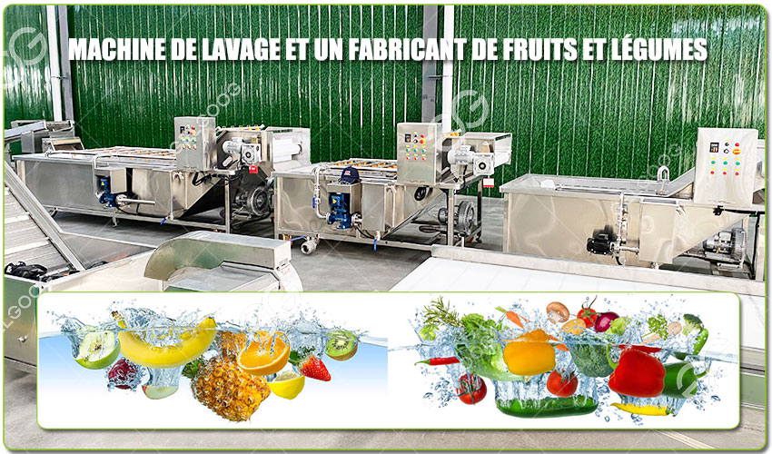 Machine De Lavage Et Un Fabricant De Fruits Et Légumes