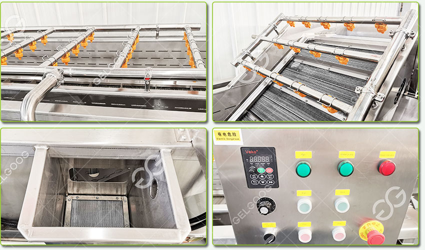 Caractéristiques de la Machine à Laver les Fruits au Citron