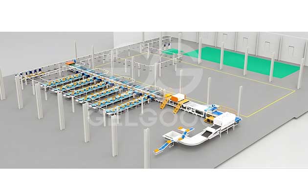 Machine à laver et à trier les ananas